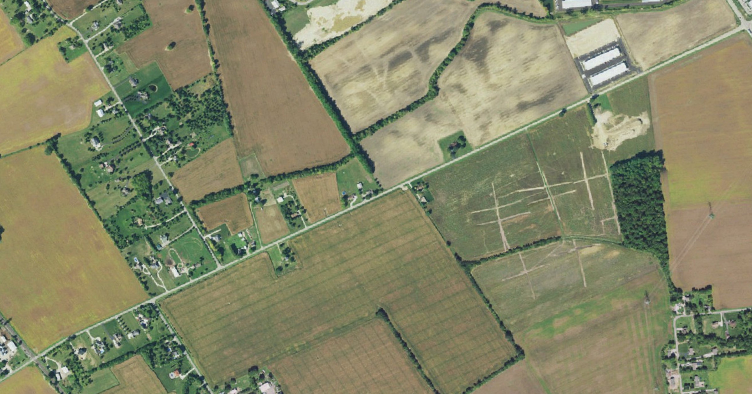 Aerial view of the AWS CMH086 Campus (Plain City) site in Plain City, OH