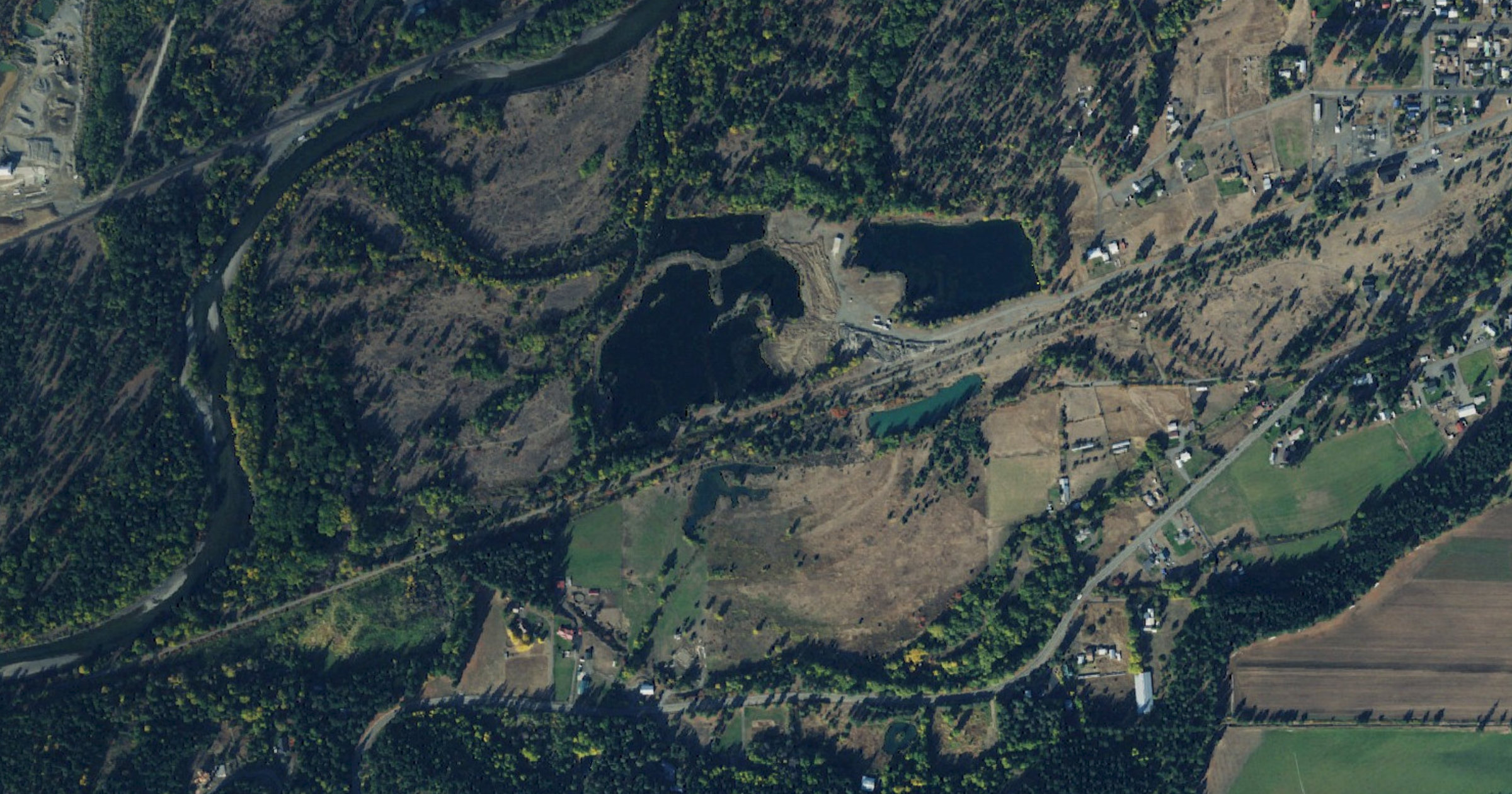 Aerial view of the Blue Fern data center near Cle Elum site in Cle Elum, WA