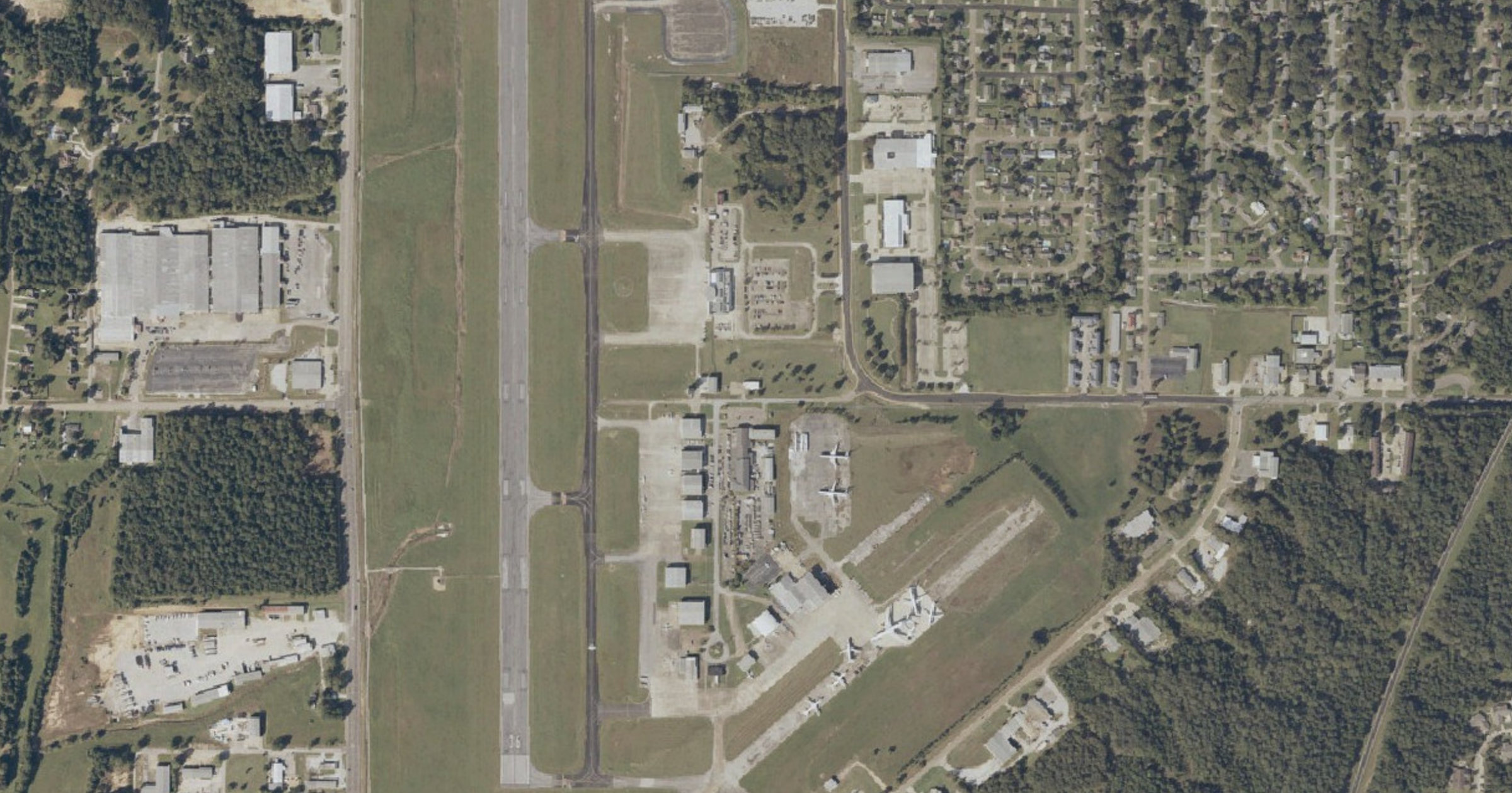 Aerial view of the Cadence Bank (BancorpSouth) Jackson Street data center site in Tupelo (Lee County), MS