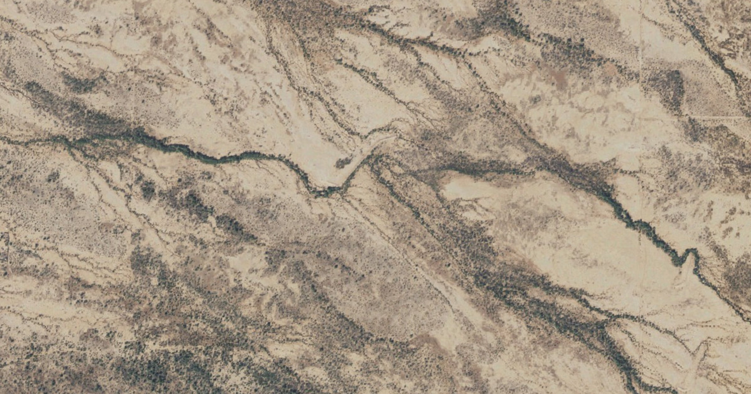 Aerial view of the Copia Digital Frontier Data Center (BLM land) site in Pinal County, AZ