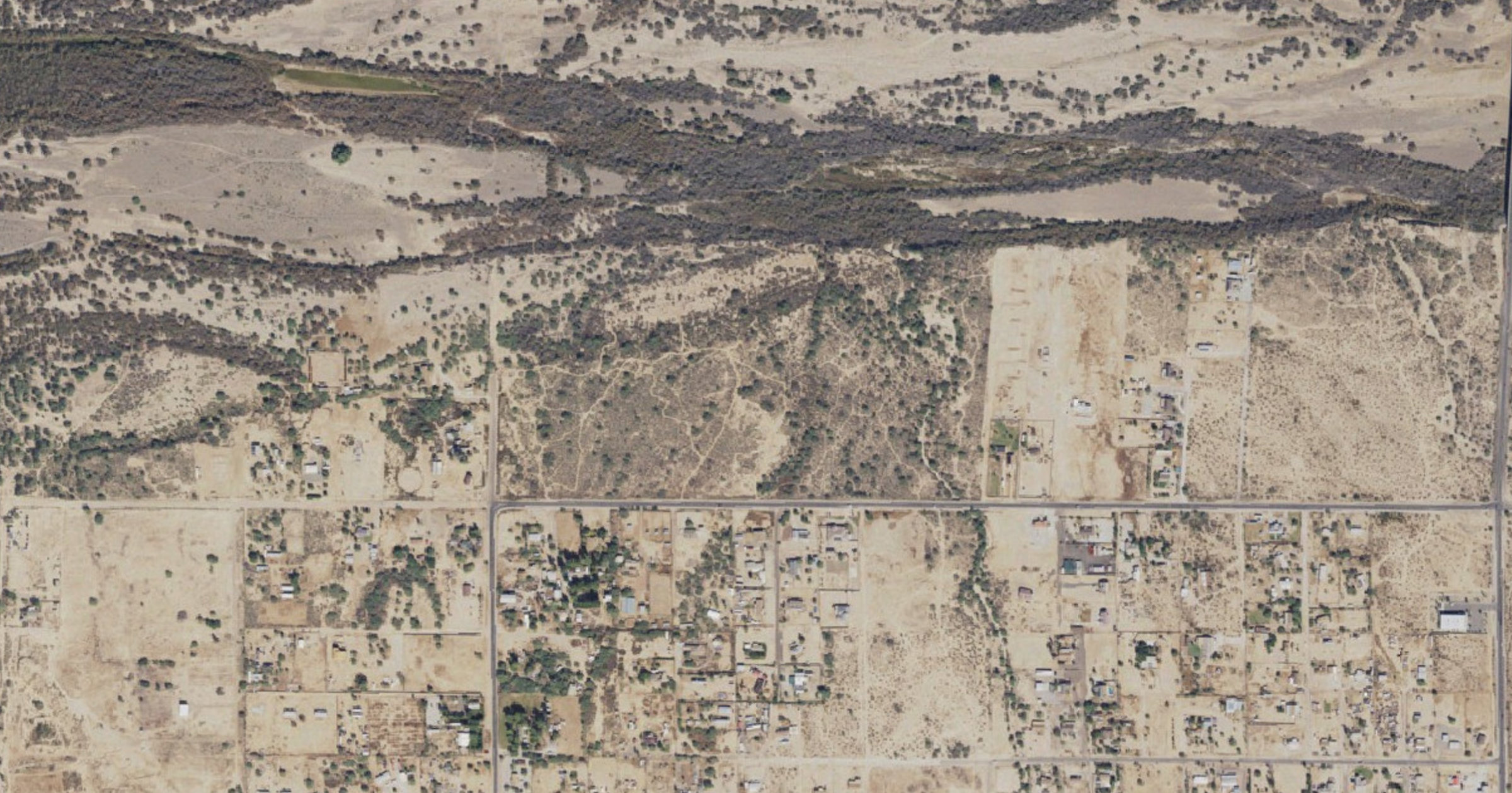 Aerial view of the Copia Digital TAP Data Center (BLM land) site in Maricopa County, AZ