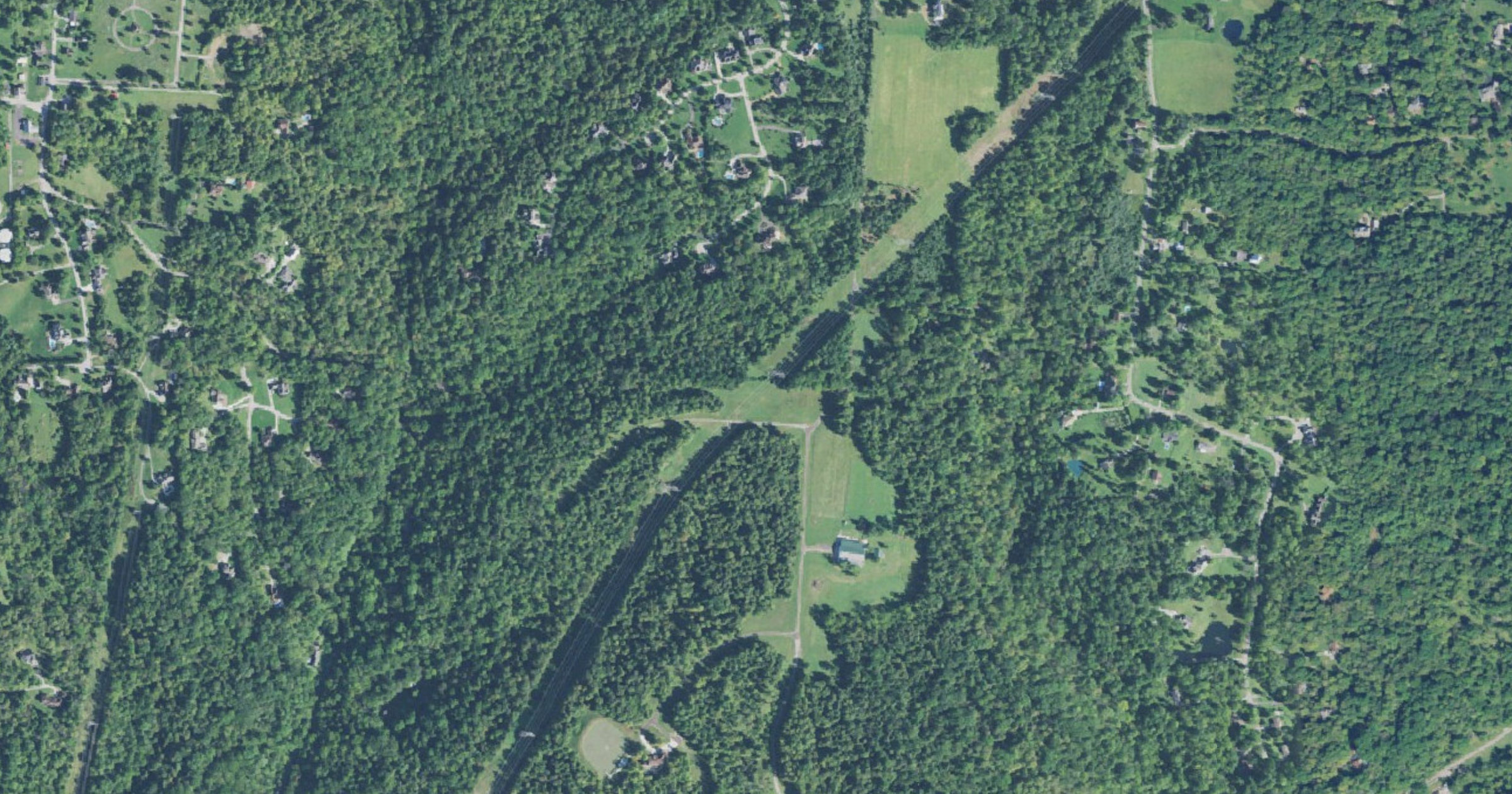 Aerial view of the Crane Data Centers Pierce Township Campus site in Pierce Township, OH