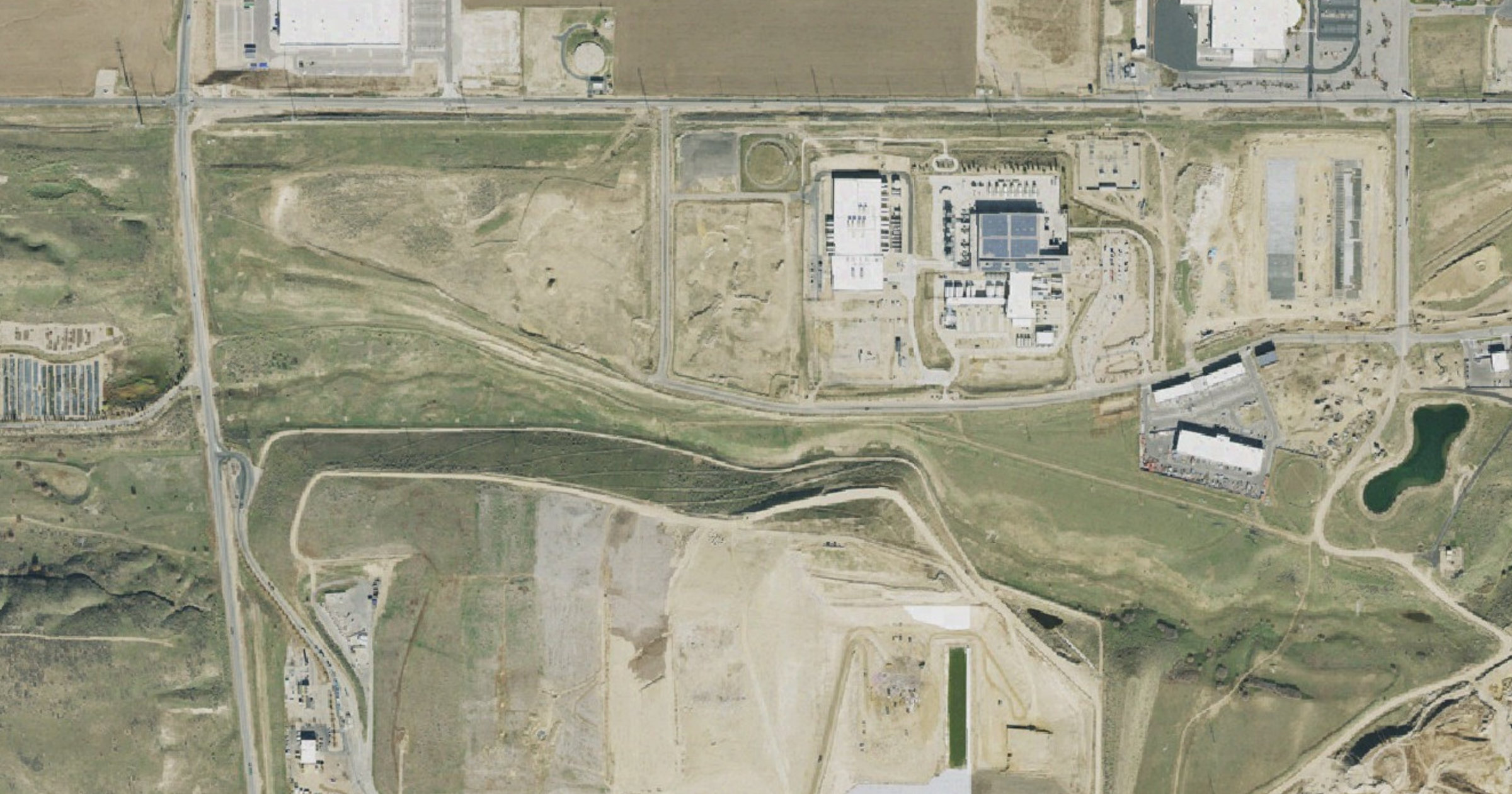 Aerial view of the eBay SLC Data Center site in South Jordan, UT