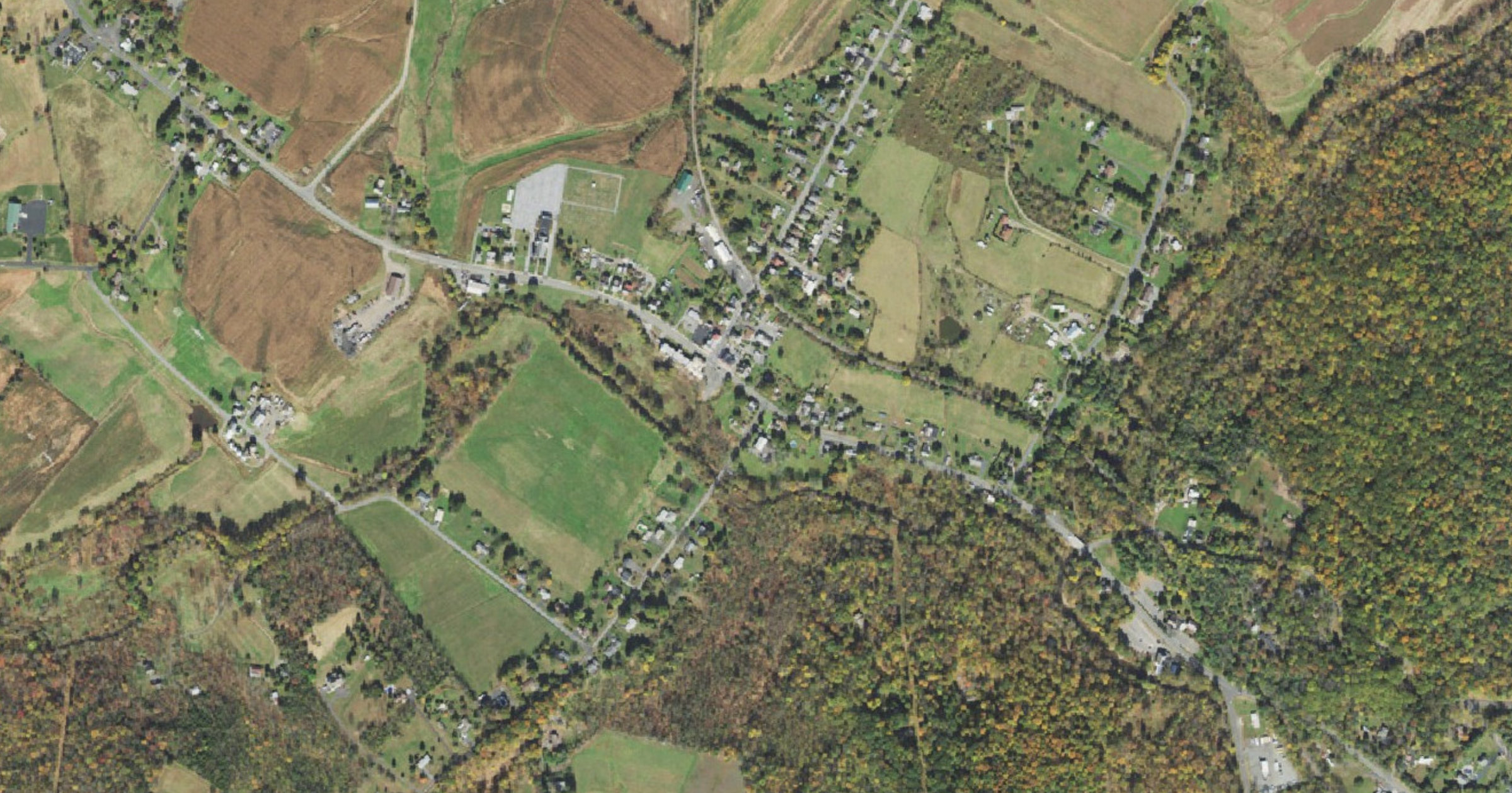Aerial view of the Hanover Land Development data center (Upper Hanover Township) site in East Greenville, PA