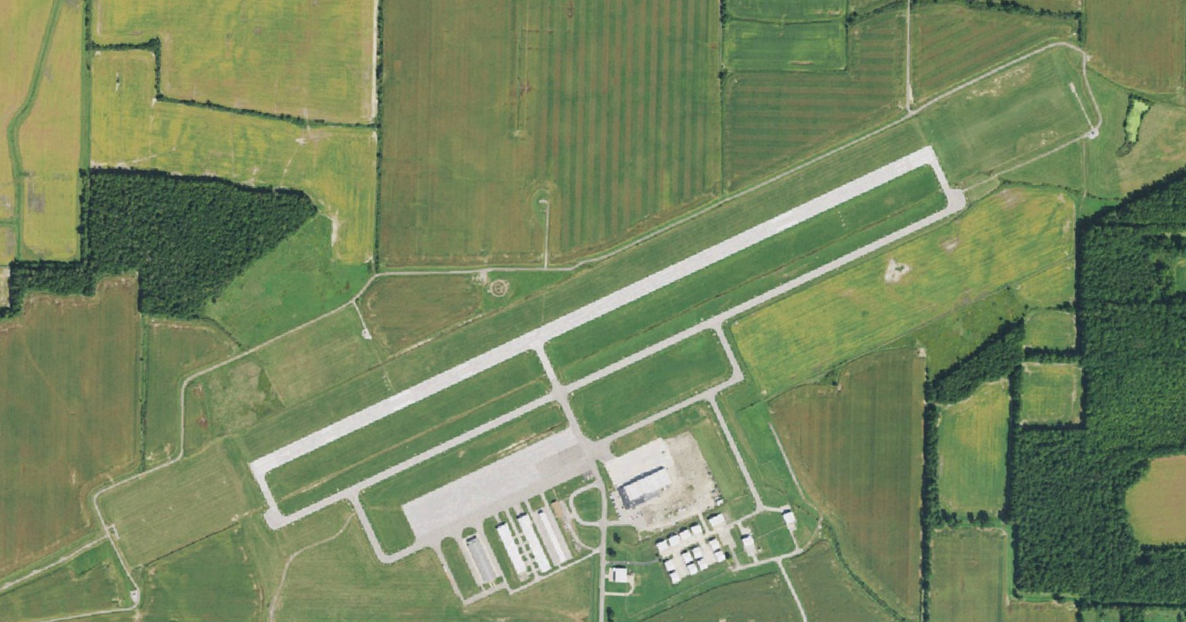 Aerial view of the New Russia Township data center mega site site in New Russia Township, OH