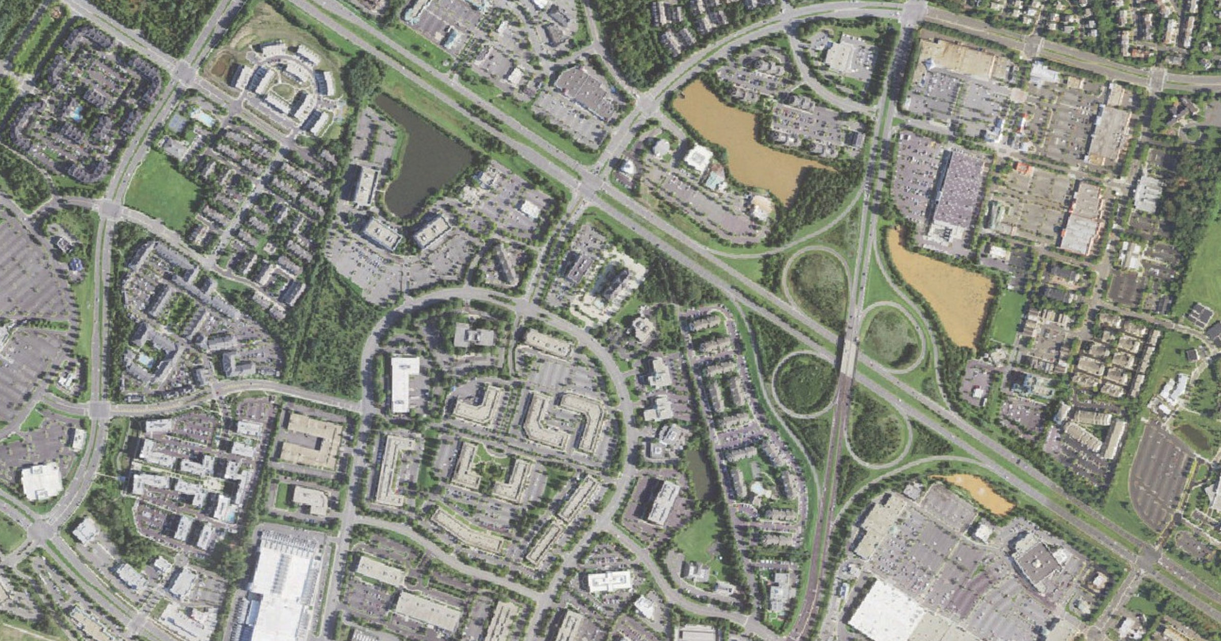 Aerial view of the PointOne Dulles Design Center (E. Severn Way) site in Sterling, VA