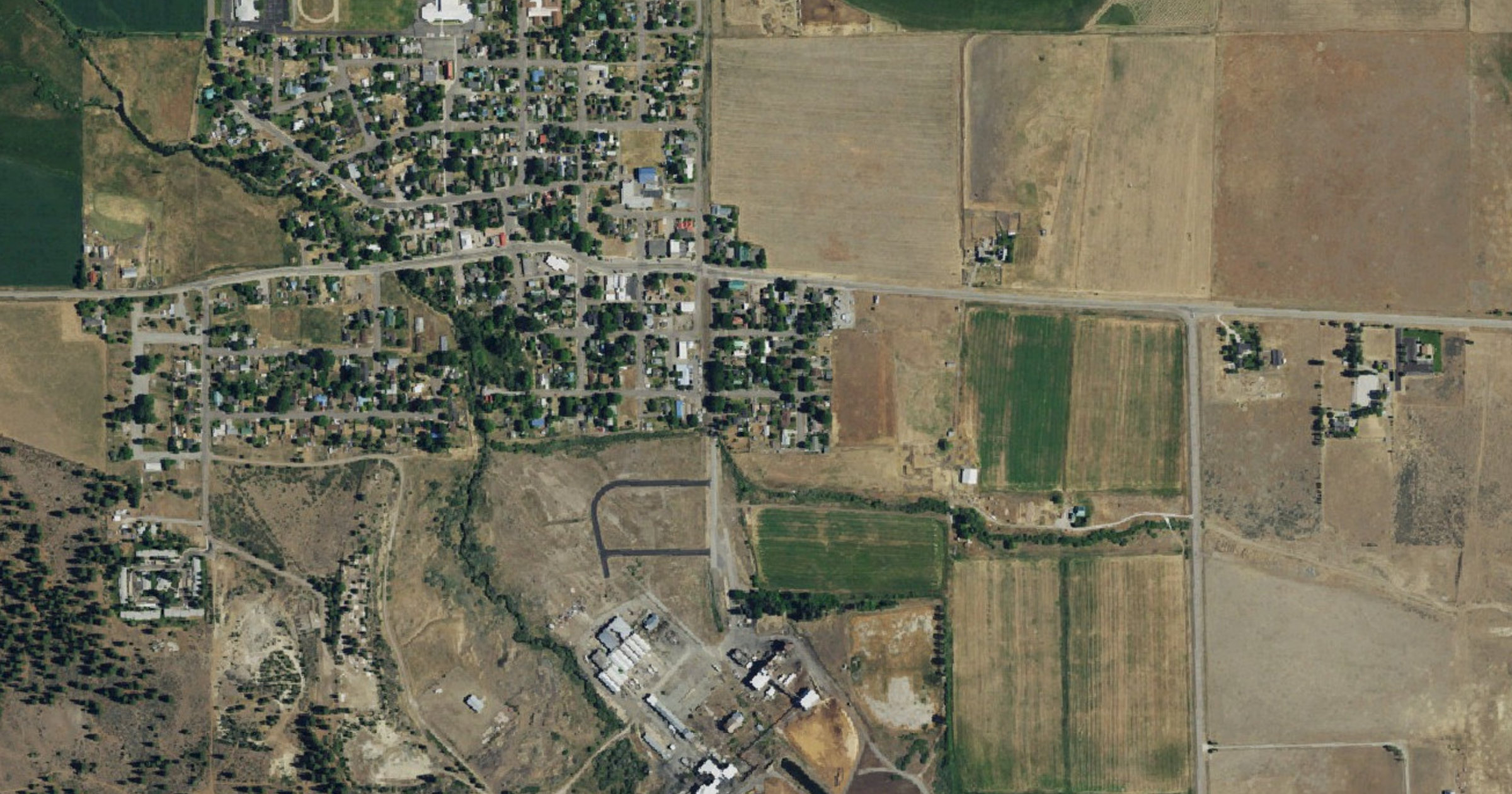 Aerial view of the Proposed data center in Sierra County site in Sierra County, CA