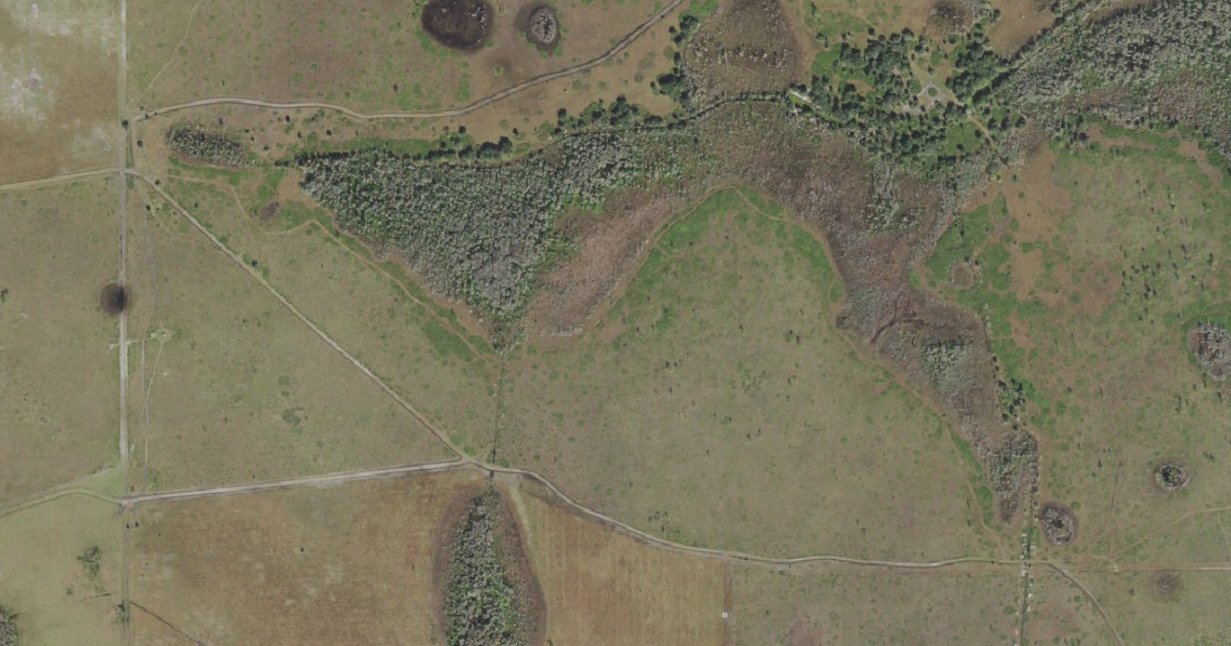 Aerial view of the US Development Osceola data center campus (US 441, 434 acres) site in Osceola County, FL