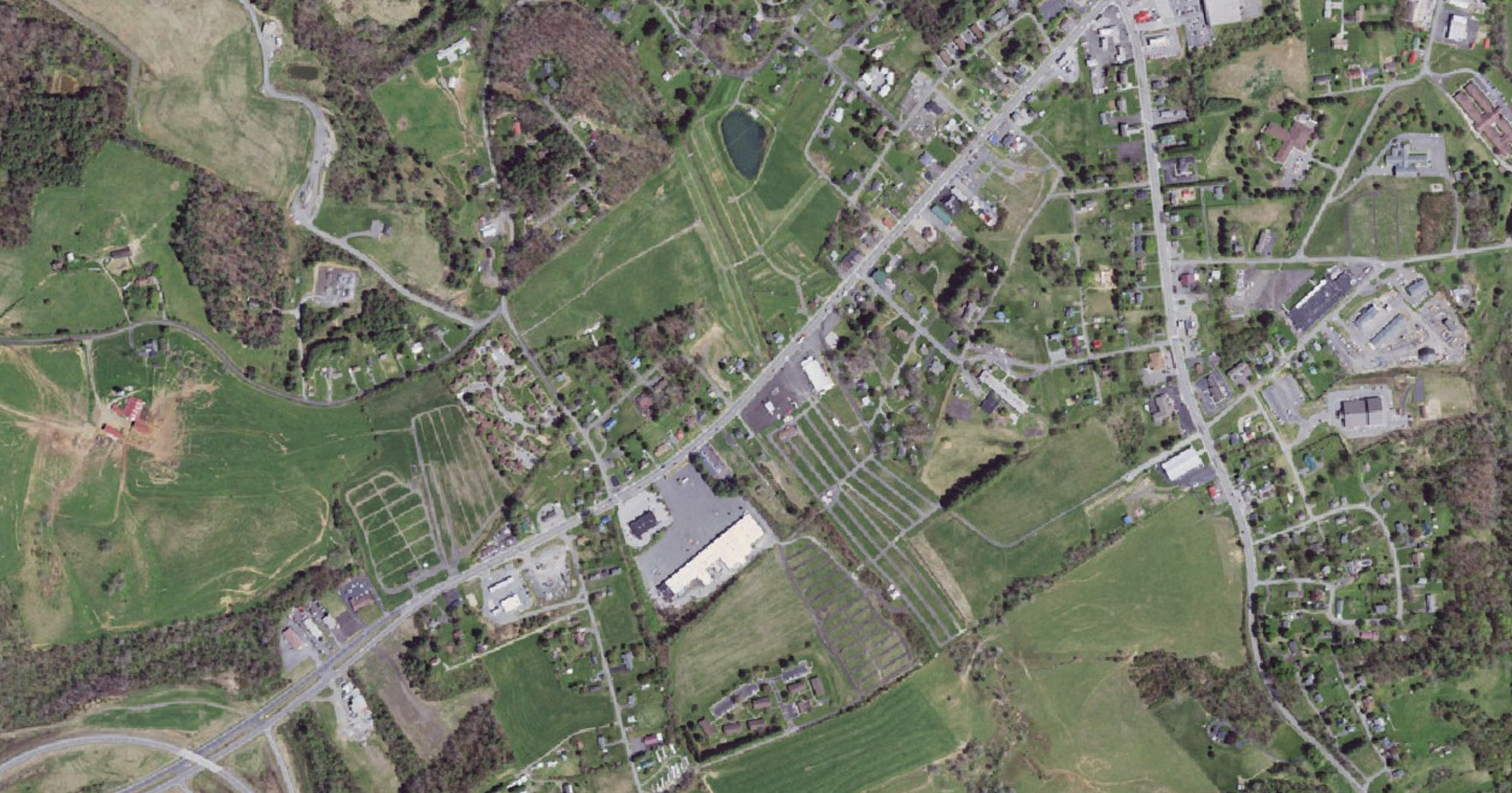 Aerial view of the Wildwood Commerce Park data center ($11B, end user undisclosed) site in Hillsville, VA