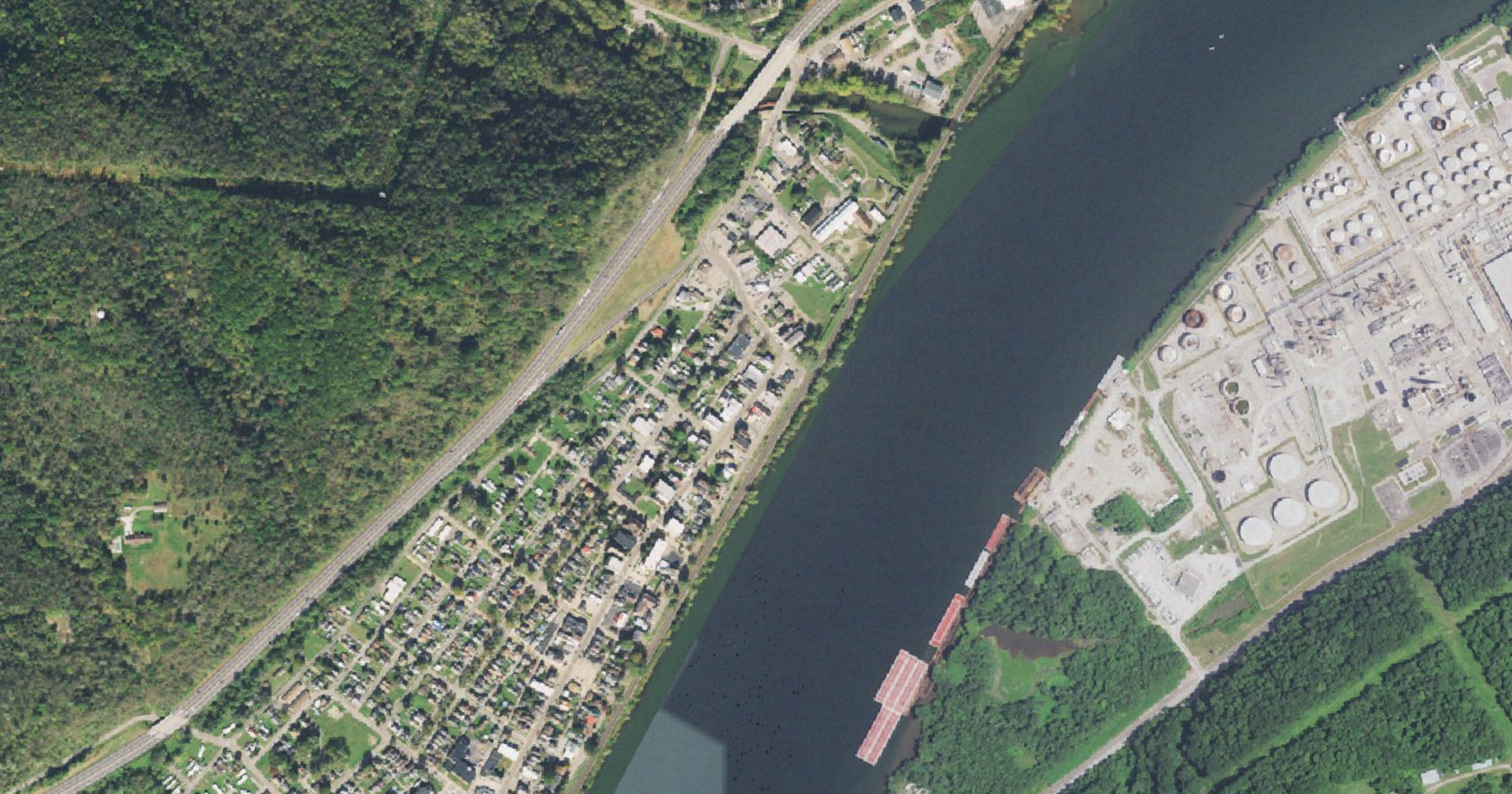 Aerial view of the Zuharis Wellsville Data Center & Power Campus site in Wellsville, OH